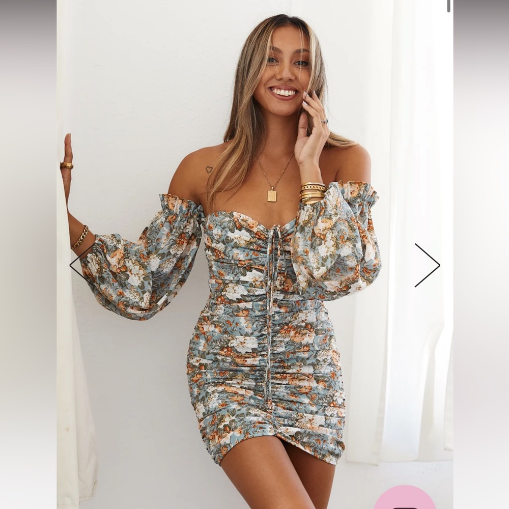 Hello Molly Basque Country Dress Sage